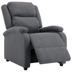 VidaXL Fauteuil Verstelbaar Stof Donkergrijs -Woninginrichting Winkel 6f4f00868acb48218a7ef7564a22e9d8