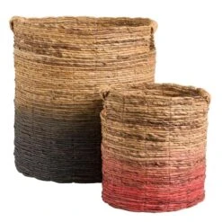 Mand Falco - Naturel/zwart - 45xØ40 Cm -Woninginrichting Winkel 70503543 3000