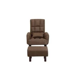 Beliani Fauteuil OLAND - Bruin Polyester -Woninginrichting Winkel 77555debb2ae4eff9f2c53294806a98f