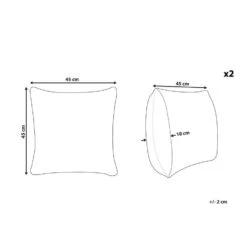 Beliani Sierkussen NELLAD - Grijs Leer, Katoen -Woninginrichting Winkel 7d6551968eeb40b7a67718d4fe92e95a