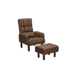 Beliani Fauteuil OLAND - Bruin Polyester -Woninginrichting Winkel 803b5d1b89024ac5aea8ef5218450d11