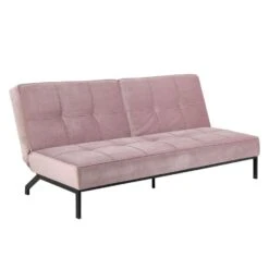 Slaapbank Linz - Velvet Roze -Woninginrichting Winkel 81020378 0700