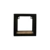 HSM Collection Wandbox Levels - Naturel/zwart - 20x14x20 Cm