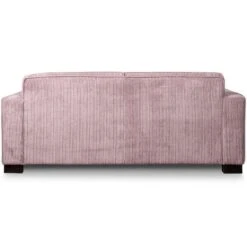 Bank Stuttgart 3-zits - Ribcord - Roze -Woninginrichting Winkel 81023420 0300
