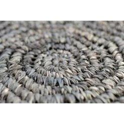 HSM Collection Poef Malibu - Zwart/naturel - 40 Cm -Woninginrichting Winkel 81027207 0300