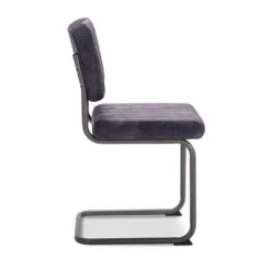 Eetkamerstoel Mae - Velvet Adore - Antraciet (2 Stuks) -Woninginrichting Winkel 81029252 0400