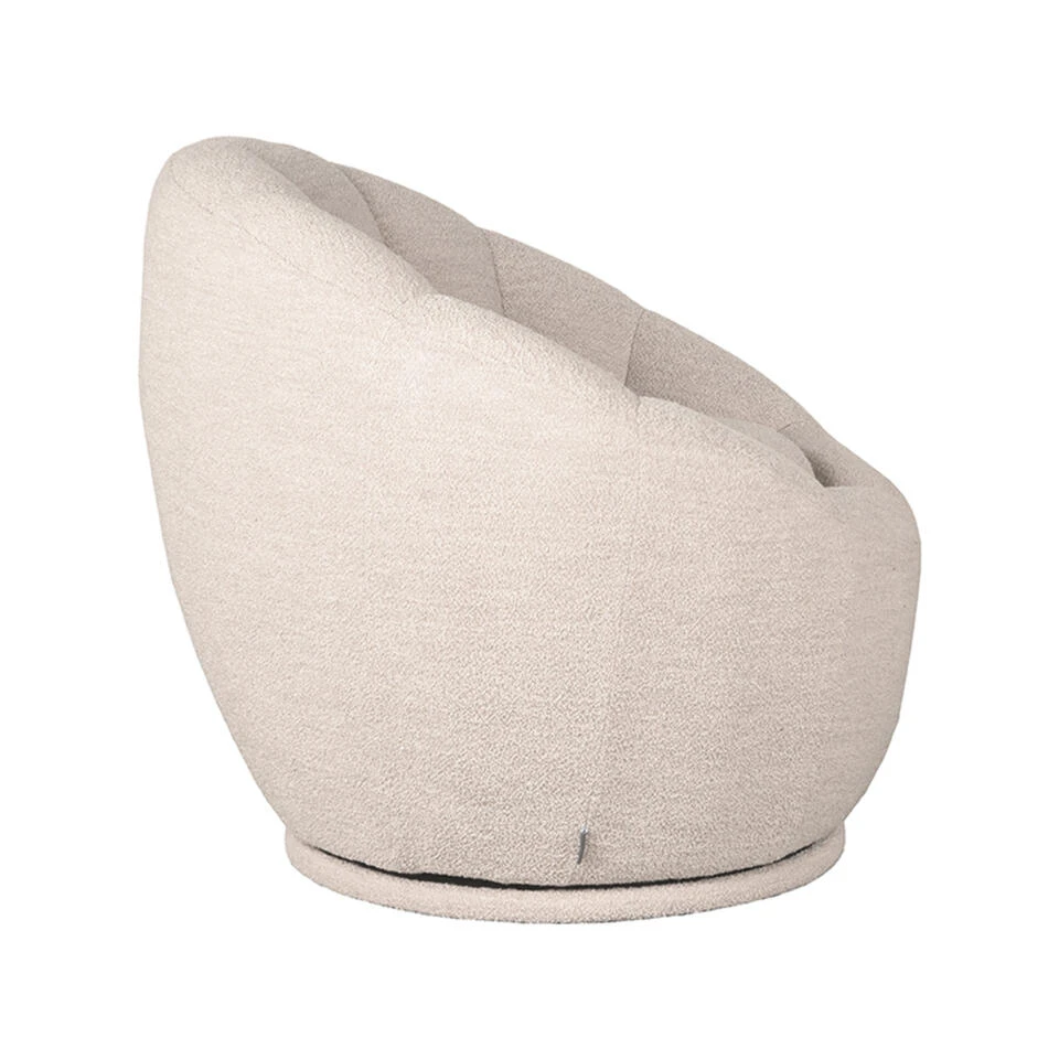 LABEL51 Fauteuil Crown - Naturel - Boucle 3 LABEL51 Fauteuil Crown - Naturel - Boucle - Afbeelding 3