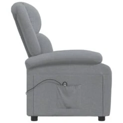 VidaXL Fauteuil Elektrisch Verstelbaar Stof Lichtgrijs 71x90.5x96 Cm -Woninginrichting Winkel 84620681503e45f6a5045fd65d3f492b