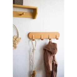 KidsDepot Kapstok Xavy 51x5,5x9 Cm Hout Terracottakleurig -Woninginrichting Winkel 8632172b48e9456c9405cf3253291c11
