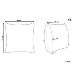 Beliani Sierkussen PHILODENDRON - Bruin Fluweel 6 Beliani Sierkussen PHILODENDRON - Bruin Fluweel -Woninginrichting Winkel 8f8264e4027e4e8f899a35f2ba29b40f