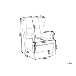 Beliani Oorfauteuil ABSON - Geel Polyester -Woninginrichting Winkel 934a5aa004434d3885f12666fc305aab 2
