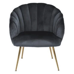 Sohome Fauteuil Garrick - Velvet - Dark Grey/Gold 6 Sohome Fauteuil Garrick - Velvet - Dark Grey/Gold -Woninginrichting Winkel 958085e5a58f4d128ae41b51f2646cd3