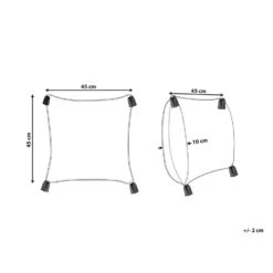 Beliani Sierkussen TILIA - Wit Katoen -Woninginrichting Winkel 9dab5dc7f83540cc9a838df3a6d3b11b