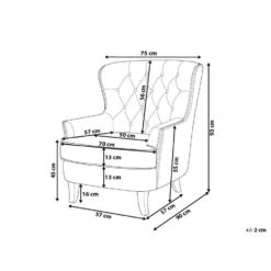 Beliani Fauteuil VIBORG - Zwart Fluweel 6 Beliani Fauteuil VIBORG - Zwart Fluweel -Woninginrichting Winkel ab4df196310044ba9aca4f6d2282fb37