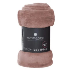 Atmosphera Plaid - Oud Roze - Polyester - 125 X 150 Cm -Woninginrichting Winkel b201094e75d743b2962430393233211d