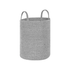 Beliani Mand SARYK - Grijs Katoen -Woninginrichting Winkel b95b8e23f9964bf5a21d91bbf693c076