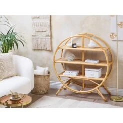 Beliani Boekenkast TUVALU II - Natuurlijk Rotan -Woninginrichting Winkel be5fc81fea544c0f816c440ad313fc25