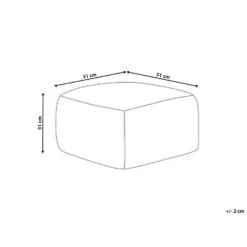 Beliani Poef URPAD - Rood Jute -Woninginrichting Winkel be79b51a110f411ba599e4aeae8db27a