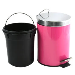 MSV Badkamer/toilet Pedaalemmer - Fuchsia Roze - 3 Liter - 17 X 25 Cm -Woninginrichting Winkel be860114827d43a4bee23bc23974bcb7