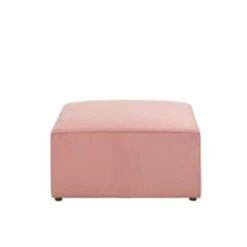 Beliani Ottomaan LEMVIG - Roze Corduroy -Woninginrichting Winkel c1bd08acd732460382779e7e268ce263