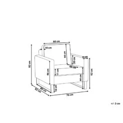 Beliani Fauteuil VIND - Roze Polyester -Woninginrichting Winkel c38b8f186d8745c6b9b77d663751699a