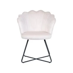 Beliani Fauteuil LOVELOCK - Beige Fluweel -Woninginrichting Winkel ca7702181dd74ec58608556de2e985c3