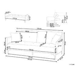 Beliani Driezitsbank - LUCAN Groen Fluweel -Woninginrichting Winkel da346fc82e324e649c3b5d4b31576ae9