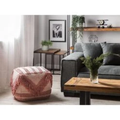 Beliani Poef KOCHI - Roze Katoen, Polyester 7 Beliani Poef KOCHI - Roze Katoen, Polyester -Woninginrichting Winkel e379fff5641b4c80a53debc5ccc9b13d