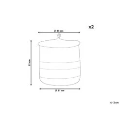 Beliani Mand SILOPI - Beige Katoen -Woninginrichting Winkel e873ea5d365b44fca2fe4c99afe20197