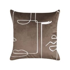 Beliani Sierkussen PHILODENDRON - Bruin Fluweel 7 Beliani Sierkussen PHILODENDRON - Bruin Fluweel -Woninginrichting Winkel ea88297716354a1eaeed33cc86061242