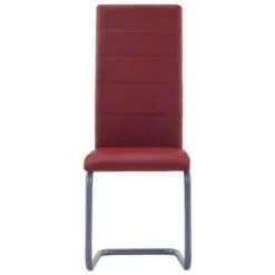 VidaXL Eetkamerstoelen 2 St Kunstleer Rood -Woninginrichting Winkel ecb49709caee4dd793a27b11b691115a