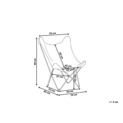 Beliani Fauteuil NYBRO - Wit Nepbont -Woninginrichting Winkel f275ee7a050147bdade64892614ddd25