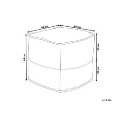 Beliani Poef KIRAMA - Beige Katoen, Jute -Woninginrichting Winkel fa09f75cab2f457298d92dd1a780d4fe