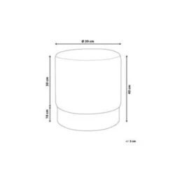 Beliani Poef SOPHIA - Grijs Fluweel -Woninginrichting Winkel ffd2eed903e94906830cf32830f609fe