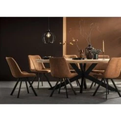 Eetkamerstoel Bas - Stof Cowboy - Cognac -Woninginrichting Winkel sf 10302584 9050